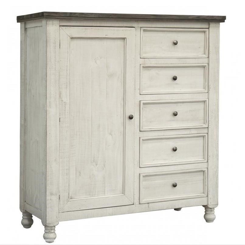 International Furniture Direct Stone Relaxed Vintage Gentlemen's Chest